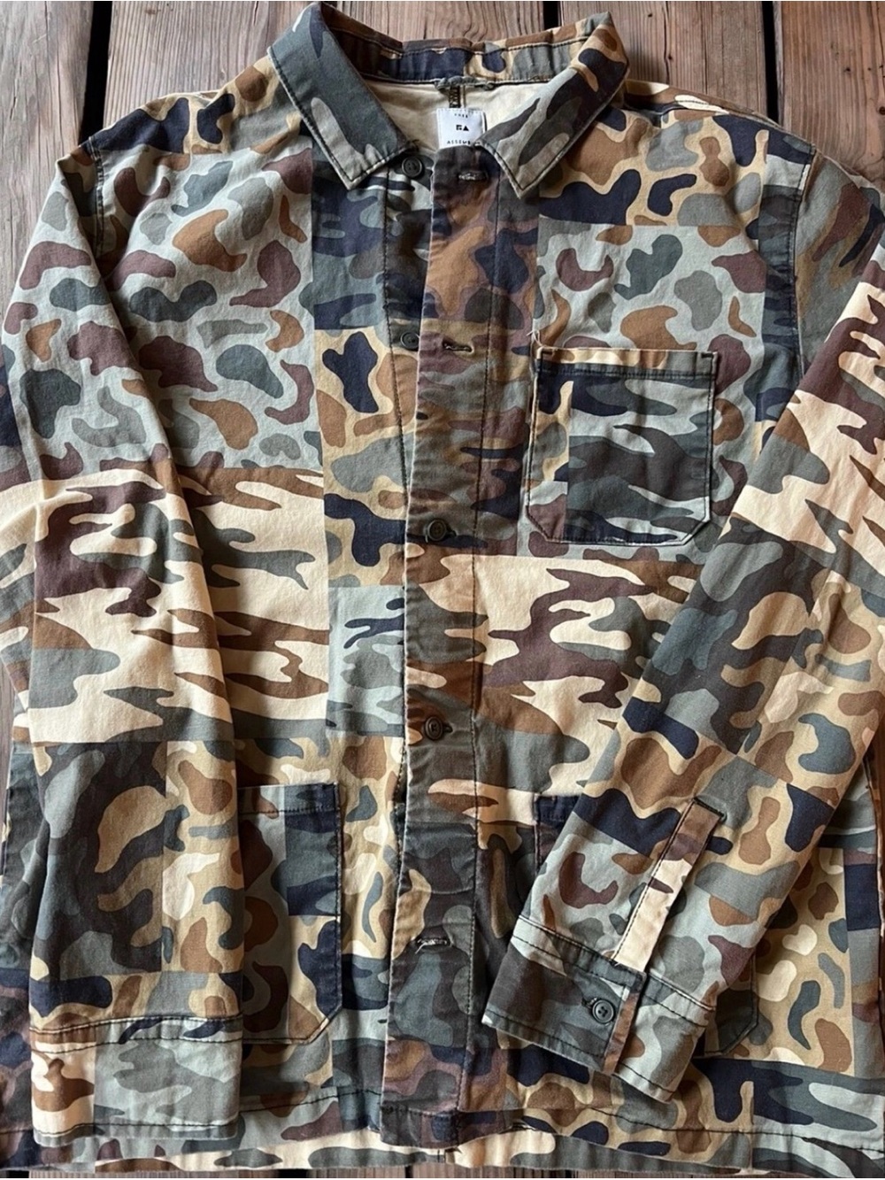Free Assembly CAMOUFLAGE CHORE JACKET BOYS SZ XXL 18